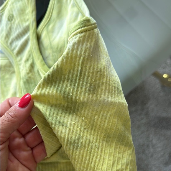 Yellow Ribbed Tank Top - Picture 3 of 3